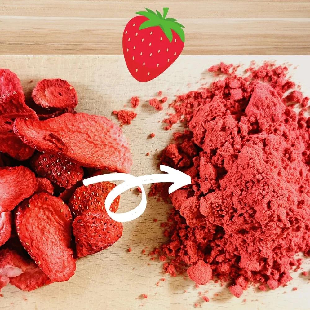 fresa seca en polvo dried strawberry powder