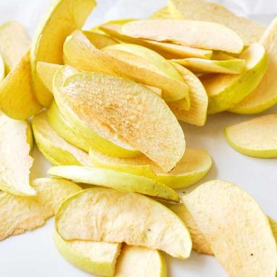Rodajas de manzana liofilizadas