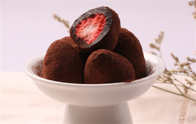 Fresa recubierta de manteca de cacao FD