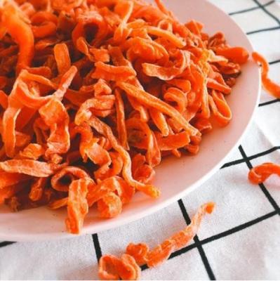 Verduras de zanahoria liofilizadas